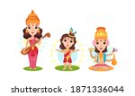 indian deity as gods and... | Shutterstock .eps vector #1871336044
