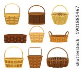 Wicker Basket As Container...