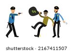 police officers arresting... | Shutterstock .eps vector #2167411507