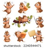 Funny Chipmunk Character With...