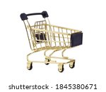 Empty Gold Shopping Cart ...