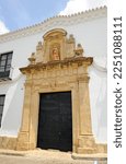 Small photo of Utrera, Spain; May 15 2022: House Palace in Rodrigo Caro street in Utrera, Seville province, Andalusia, Spain. Monuments of Utrera. Monumental towns in the province of Seville