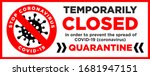 office is temporarily closed by ... | Shutterstock .eps vector #1681947151