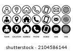 set of contact communication... | Shutterstock .eps vector #2104586144