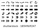 arrows vector icons isolated on ... | Shutterstock .eps vector #1854969247