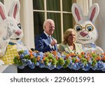 Small photo of WASHINGTON, D.C., USA - APRIL 10, 2023: President Joe Biden and First Lady Jill Biden attend the annual Easter Egg Roll on the South Lawn of the White House on April 10, 2023 in Washington, D.C.