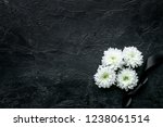 Funeral Symbols. White Flower...