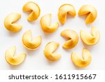 fortune cookie background on... | Shutterstock . vector #1611915667