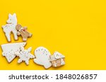 flat lay of icing gingerbread... | Shutterstock . vector #1848026857