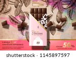 Premium Chocolate Ads With Pink ...