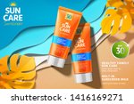 Orange Sunscreen Ads With...