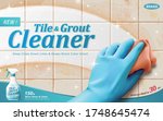 ad template for tile and grout... | Shutterstock .eps vector #1748645474