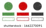 rubber stamp set in old grunge... | Shutterstock .eps vector #1662270091