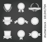 set of abstract badges  shields ... | Shutterstock .eps vector #181341704