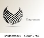 logo design. round shape.... | Shutterstock .eps vector #660042751