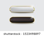 button set web glossy black gold | Shutterstock .eps vector #1523498897
