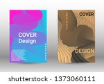 cover design. colorful liquid... | Shutterstock .eps vector #1373060111