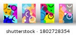modern memphis background set... | Shutterstock .eps vector #1802728354