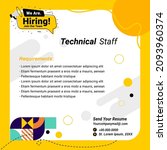 hiring recruitment design for... | Shutterstock .eps vector #2093960374