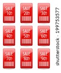 sale up to 10 20 30 40 50 60 70 ... | Shutterstock .eps vector #199753577