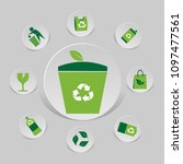icon environmental and eco... | Shutterstock .eps vector #1097477561