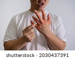 Man Hand Suffering From Joint...