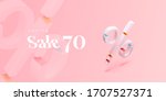 summer sale. discount banner ... | Shutterstock .eps vector #1707527371