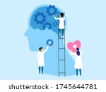 mental health  brain... | Shutterstock .eps vector #1745644781