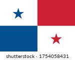 panama flag illustration... | Shutterstock .eps vector #1754058431