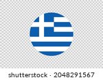 greece flag in circle shape... | Shutterstock .eps vector #2048291567