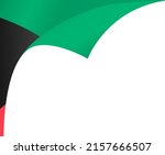 kuwait flag wave  isolated  on... | Shutterstock .eps vector #2157666507