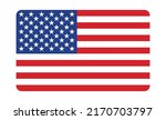 american flag in rounded square | Shutterstock .eps vector #2170703797