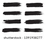brush stroke set isolated on... | Shutterstock .eps vector #1391938277