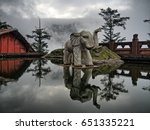 Elephant Bathing Pool monastery, Emei Shan China, 