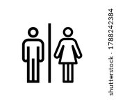 man and women icon vector... | Shutterstock .eps vector #1788242384