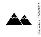 mountain icon  vector... | Shutterstock .eps vector #1863600817