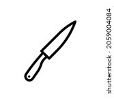 vector knife icon. eps. 10. | Shutterstock .eps vector #2059004084