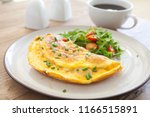 Cheese Omelet and Salad