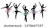 collection. silhouette of a... | Shutterstock .eps vector #1378647197