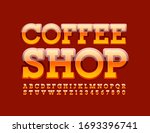 vector modern sign coffee shop. ... | Shutterstock .eps vector #1693396741
