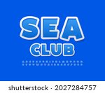 vector blue banner sea club... | Shutterstock .eps vector #2027284757