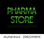 vector modern emblem pharma... | Shutterstock .eps vector #2082244834