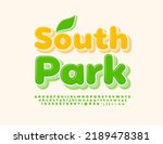 vector modern logo south park...