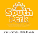 vector sign south park with...