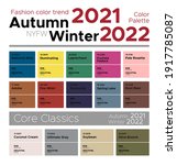 fashion color trends autumn... | Shutterstock .eps vector #1917785087