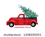  Christmas Truck. Vintage...