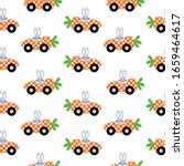  bunny carrot car easter... | Shutterstock .eps vector #1659464617
