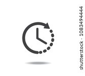 time icon clock icon | Shutterstock .eps vector #1083494444