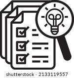 check list icon  find good idea ... | Shutterstock .eps vector #2133119557