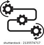 workflow icon. business process ... | Shutterstock .eps vector #2135576717